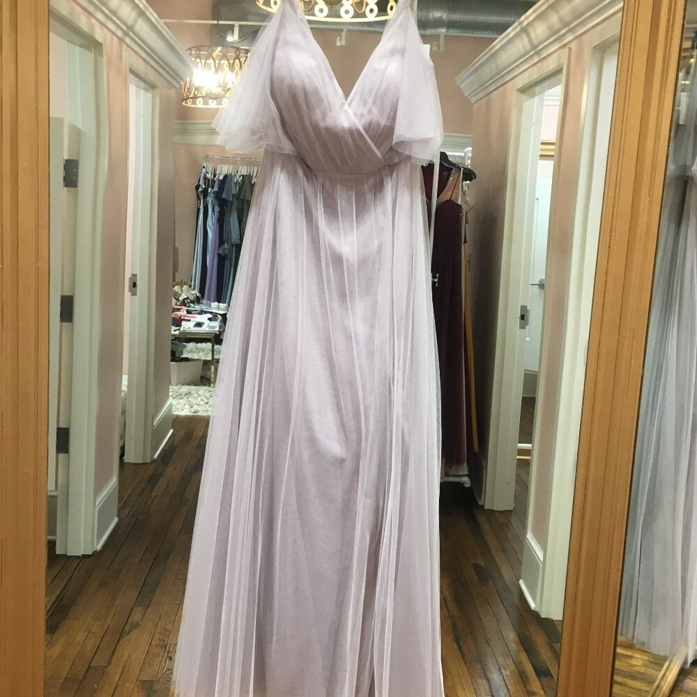 Jenny Yoo Aeryn Tulle Flutter Sleeve Vintage Lilac 10